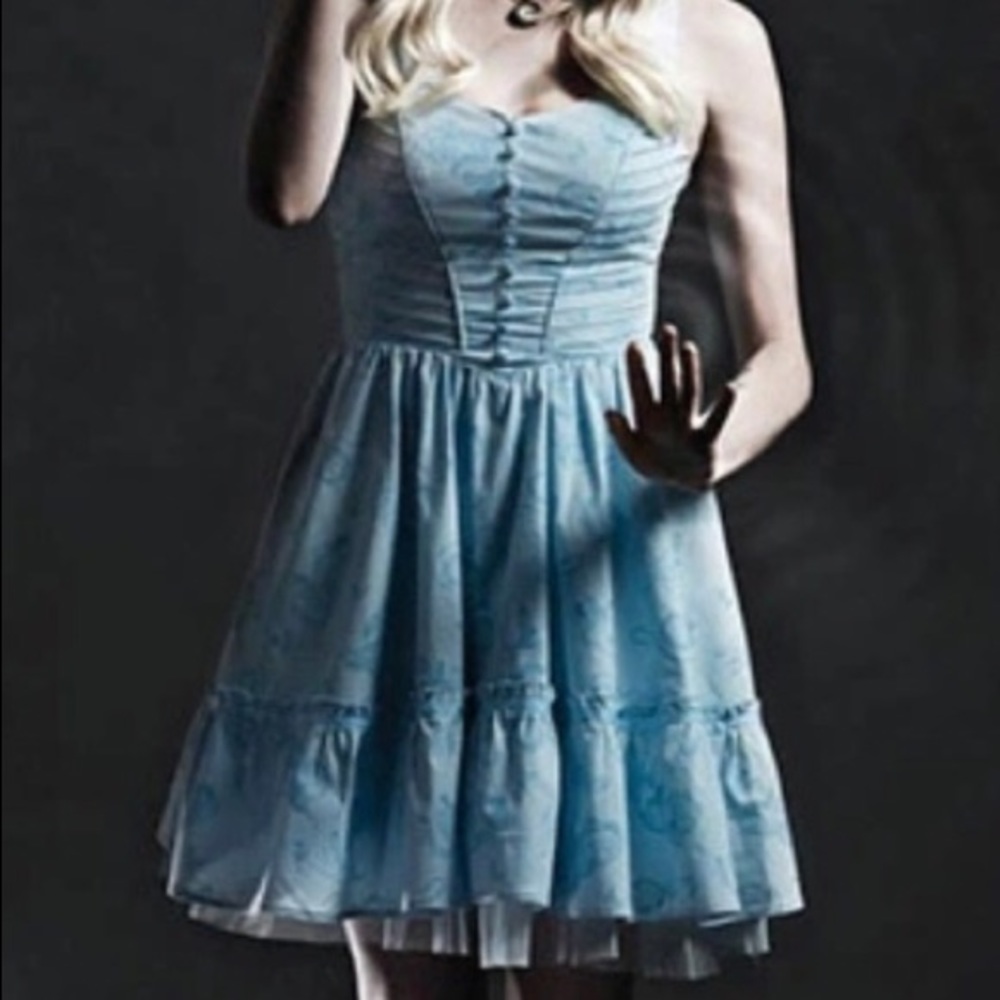 Alice in Wonderland Baby Blue Dress Size L
